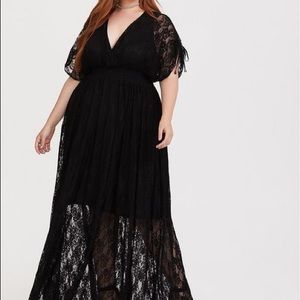 Torrid Black lace dress